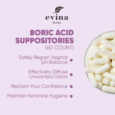600mg/pcsのヨニポップス錠剤とボリック酸サポジトリーで陰道pHバランスを回復する